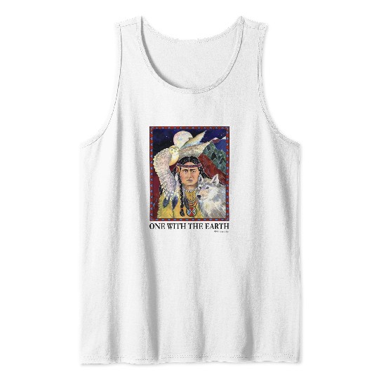 Vintage 1992 Human-I-Tees One With The Earth Tank Tops