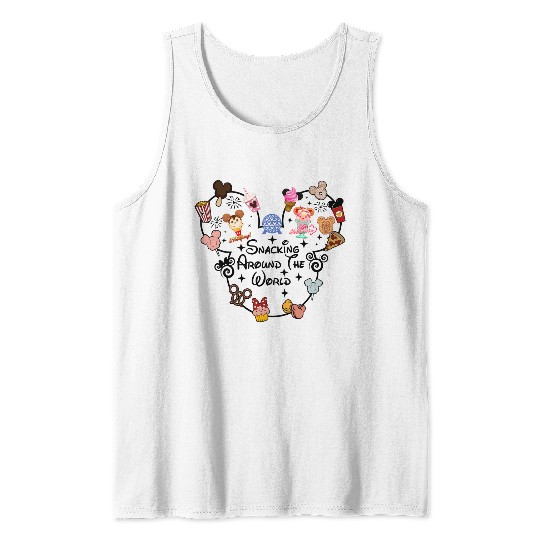 Discover Snacking Around the World Tank Tops, Disney Snacks Tank Tops, Epcot Tank Tops,