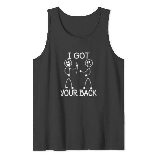 I Got Your Back Funny Stick Figure - I Got Your Back - Tank Tops