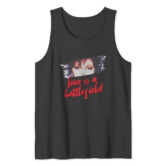 LOVE IS a Battlefield, Pat Benatar, 80's rock Tank Tops