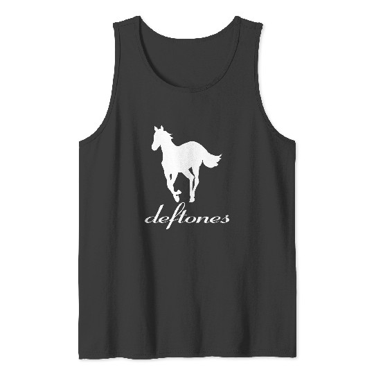 Vintage Deftone White Pony Tank Tops