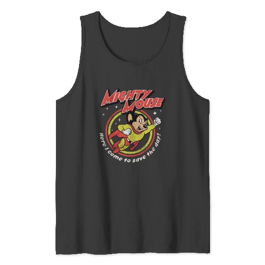 Mighty Mouse Worn Tank Tops