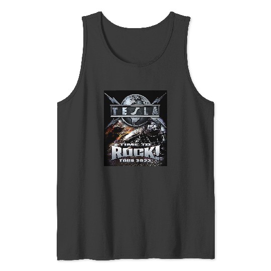 Tesla time to rock Tour 2023 Racerback Tank Top