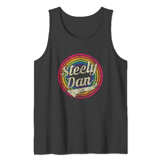 Steely Dan - Retro Rainbow Faded-Style - Steely Dan - Tank Tops