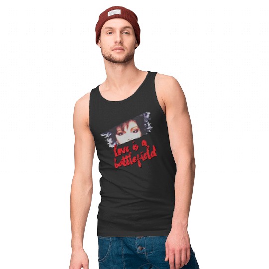 LOVE IS a Battlefield, Pat Benatar, 80's rock Tank Tops