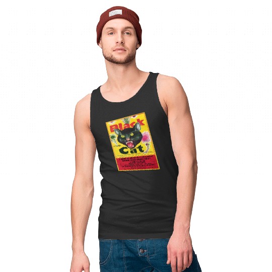 Black Cat Firecrackers Tank Tops