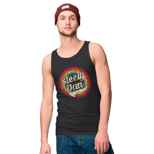 Steely Dan - Retro Rainbow Faded-Style - Steely Dan - Tank Tops