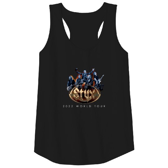 Discover Styxs World Tour 2022 Unisex Tank Tops with Dates, Vtg Styxs Tour 2022 T Shirt