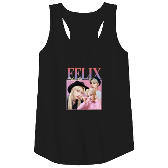 Stray Kids Felix Retro Vintage Tank Tops - Kpop Tank Tops - Stray Kids Merch - Stray Kids Tank Tops