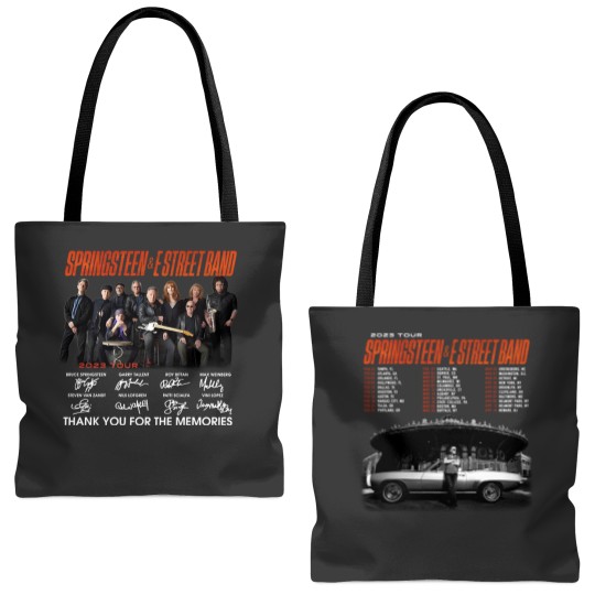 Bruce Springsteen 2023 Tour Tote Bags (AOP), Springsteen And The E Street Band Tote Bags (AOP)