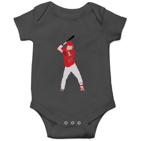 Mike Trout Kids Baby Romper Los Angeles A Baseball Mike 