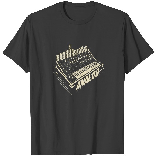 Analog Drum Machine Synth Keyboard Synthesizer Tshirt