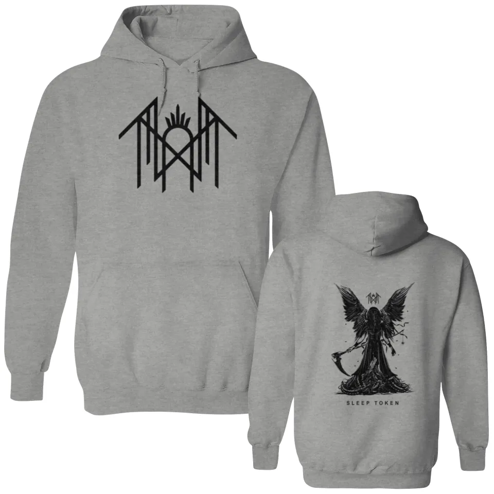 Sleep Token Double Sided Hoodies, 2 Sides Sleep Token Reaper Angel ...