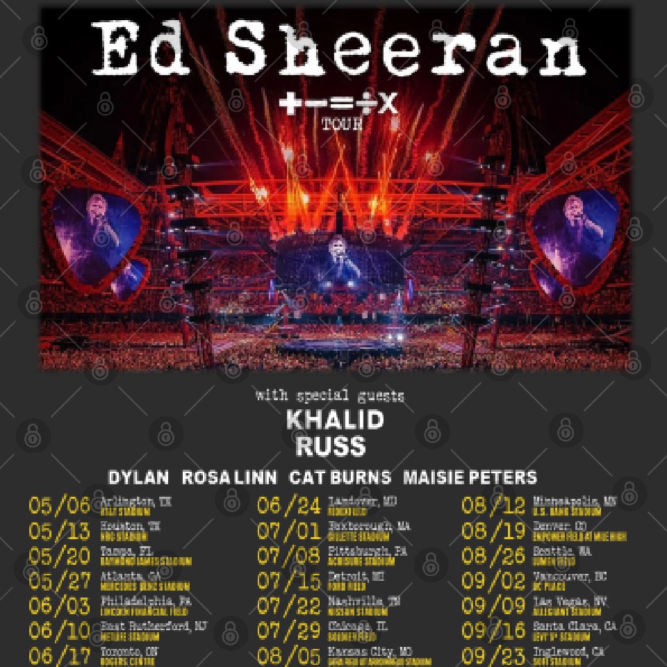 Mathematics Tour 2023 Ed Shee Merch Double Sided Tank Tops