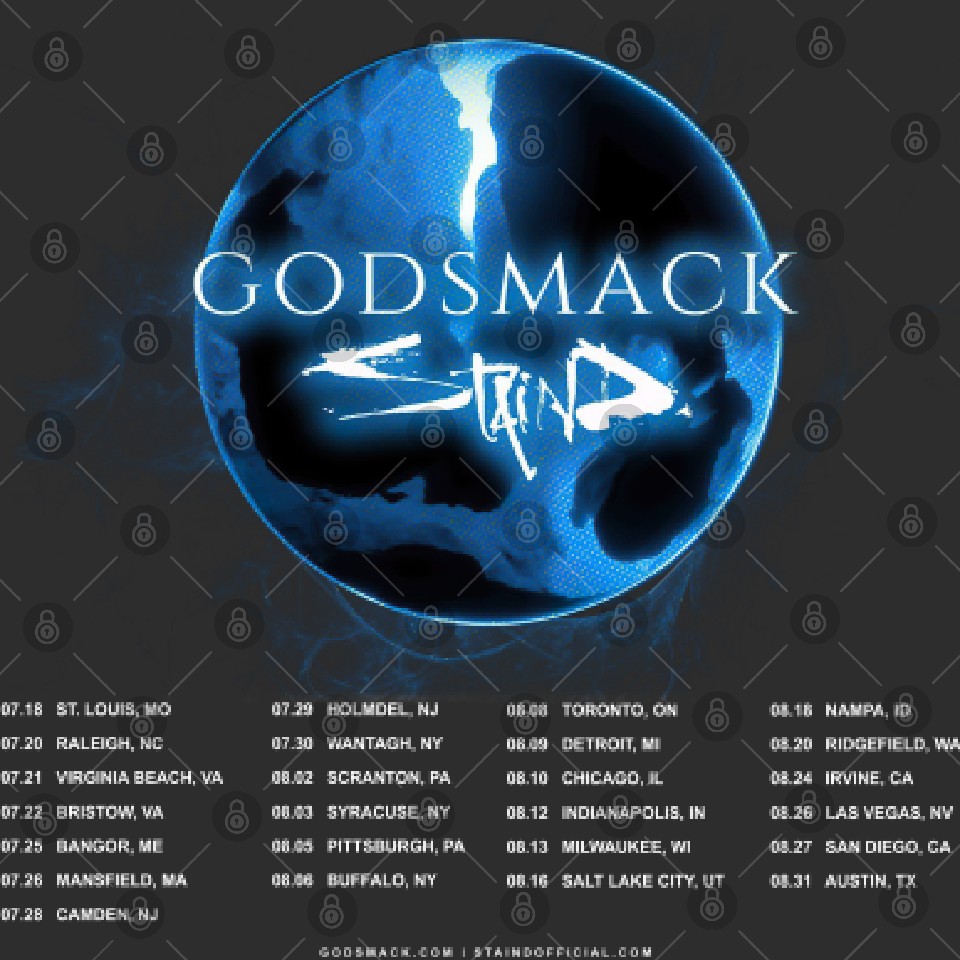 Godsmack With Staind 2023 Tour Double Sided Tank Tops