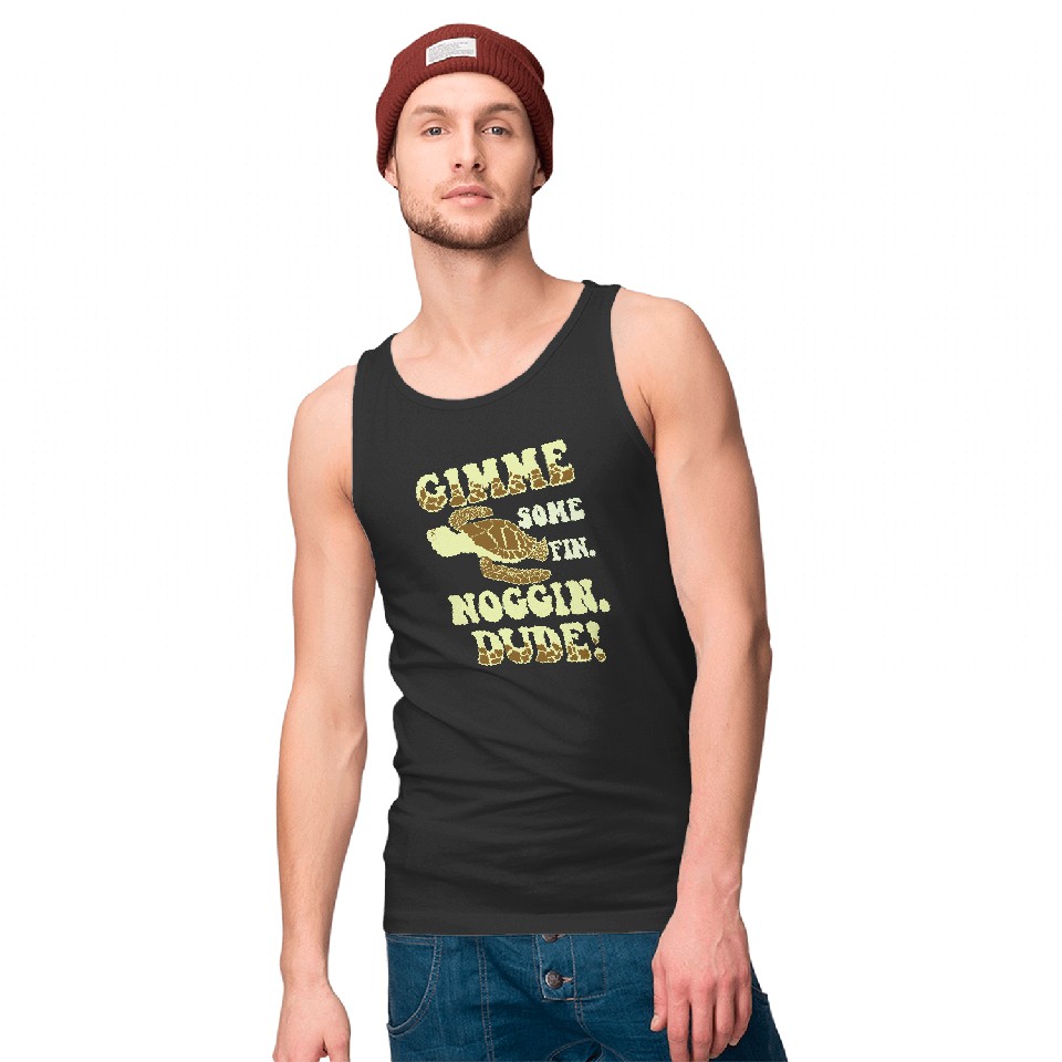 Finding Nemo Running Tank Tops, Gimme Some Fin Noggin Dude Tank Tops