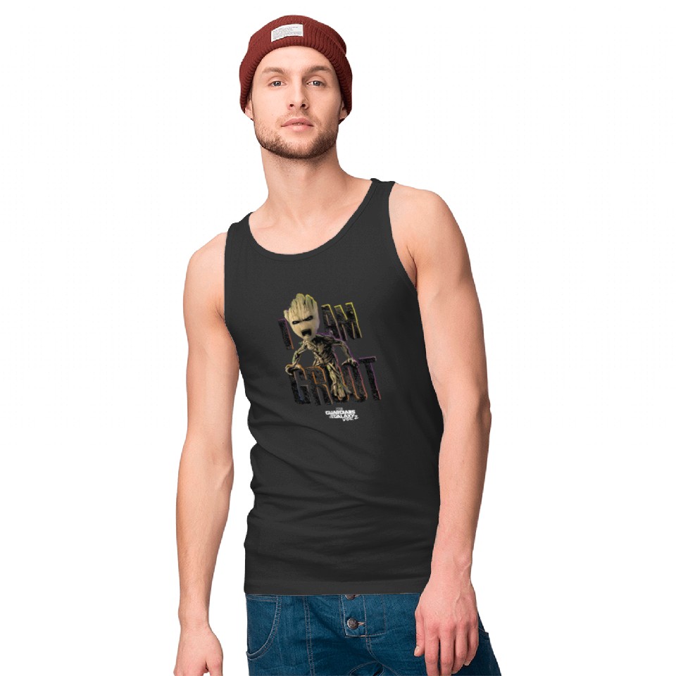 Marvel Guardians Vol.2 I am GROOT Tank Tops