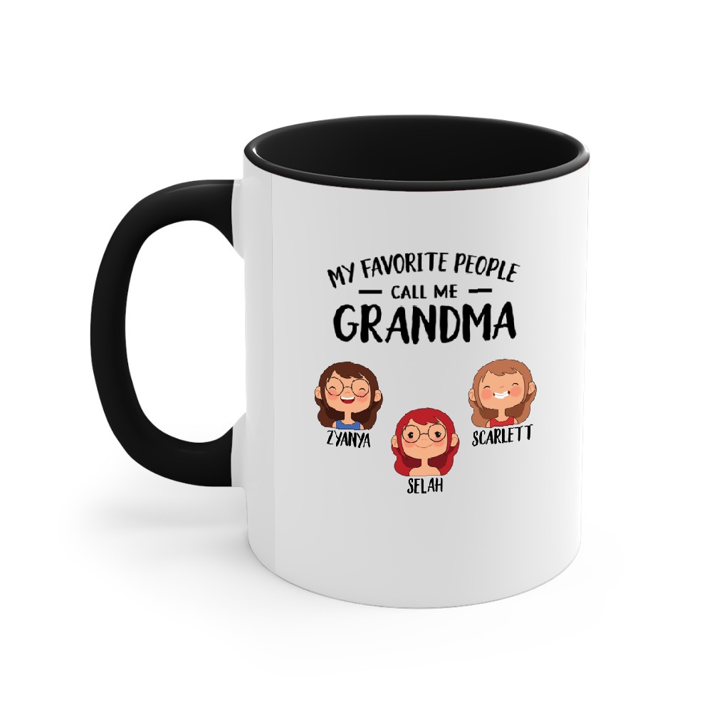 Discover Favorite People Call Me Dad Grandpa Cute Kid Personalized Accent Mugs