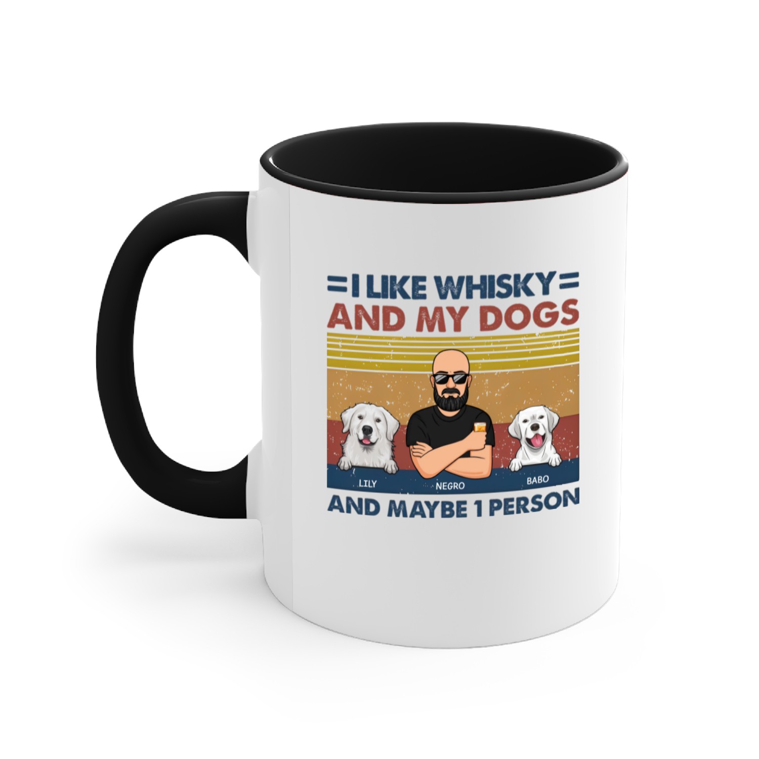 Discover I Like Beer And My Dogs - Dog Personalized Custom Unisex Accent Mugs
