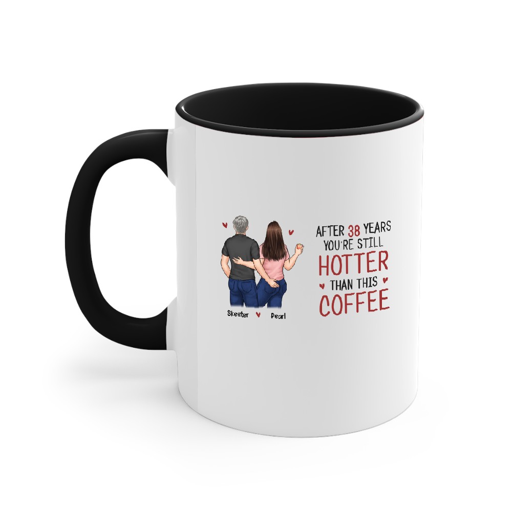 Discover Congrats On Being My Husband - Couple Personalized Custom Mug - Gift For Husband Wife, Anniversary Accent Mugs