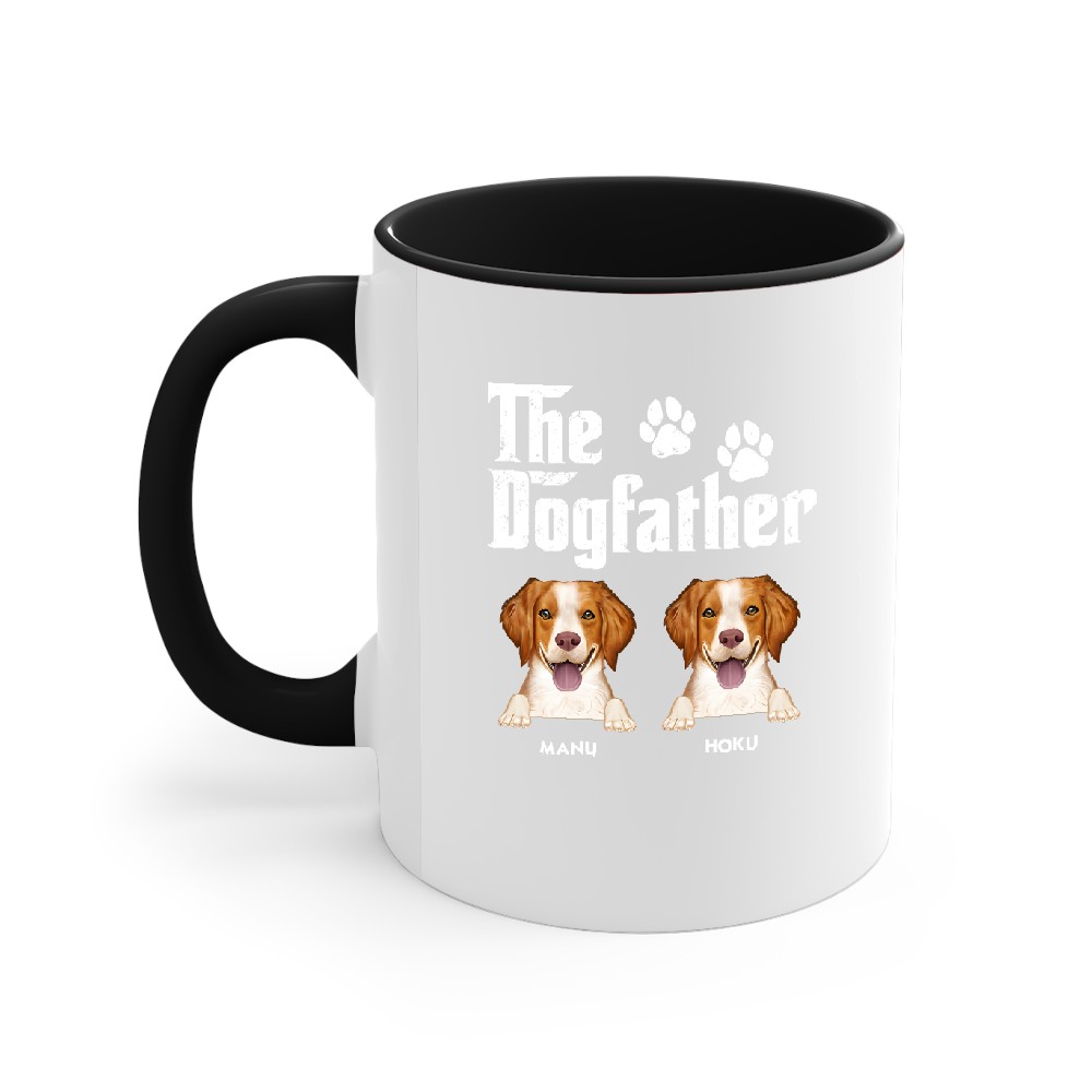 Discover The Dogfather Semi Real - Personalized Accent Mugs