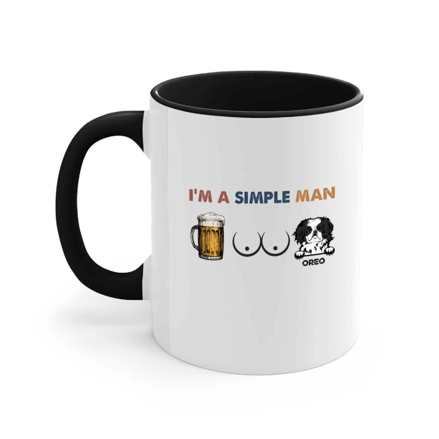 Discover I'm A Simple Man - Personalized Accent Mugs