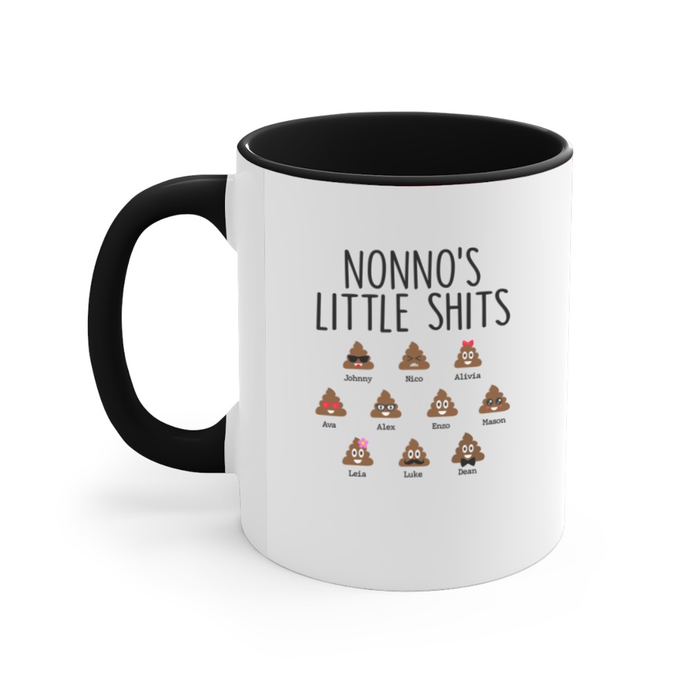 Discover Daddy Little Shit Father's Day Personalized Custom Accent Mugs