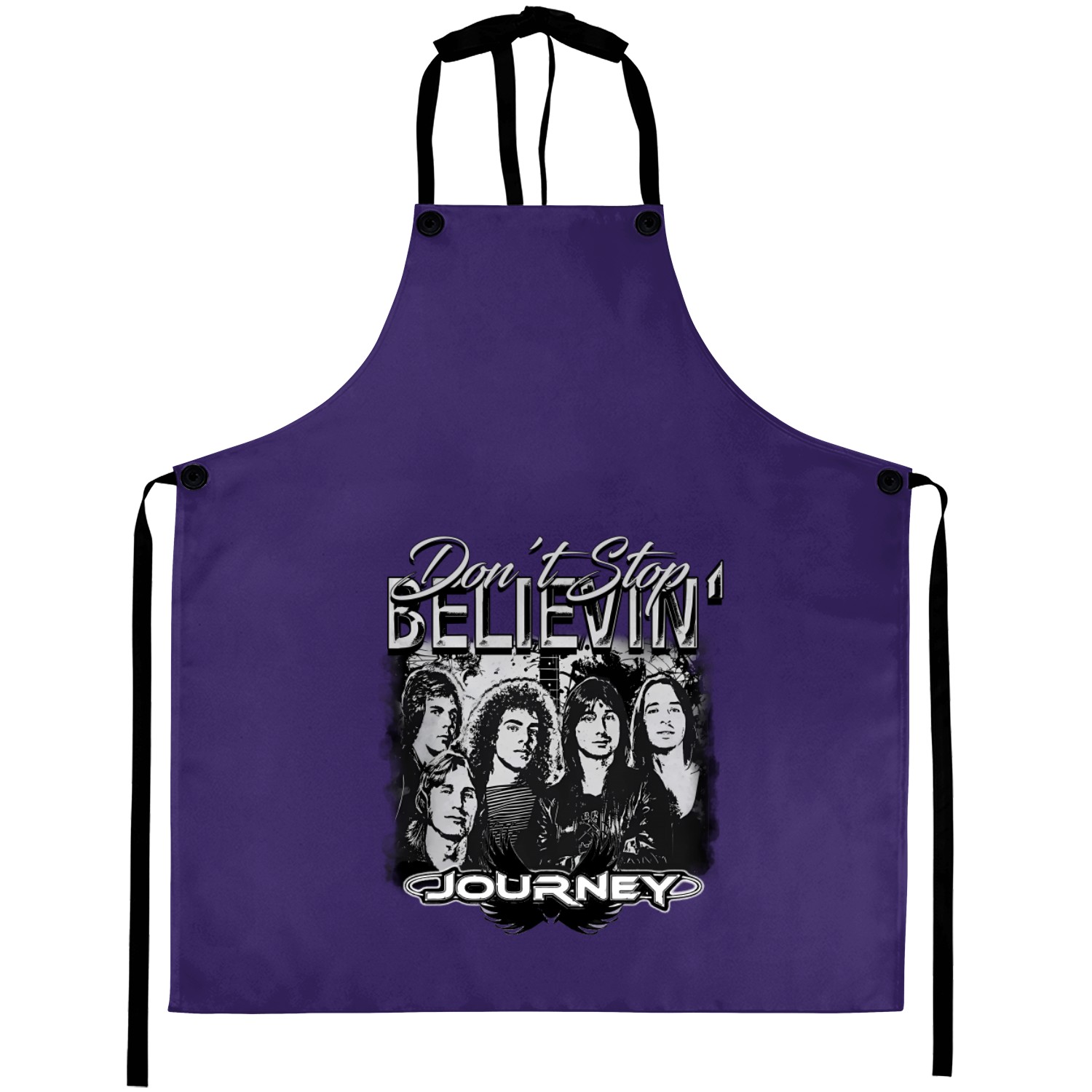 Journey Rock Band 90s Aprons, Bootleg Music Don't Stop Believin' Vintage