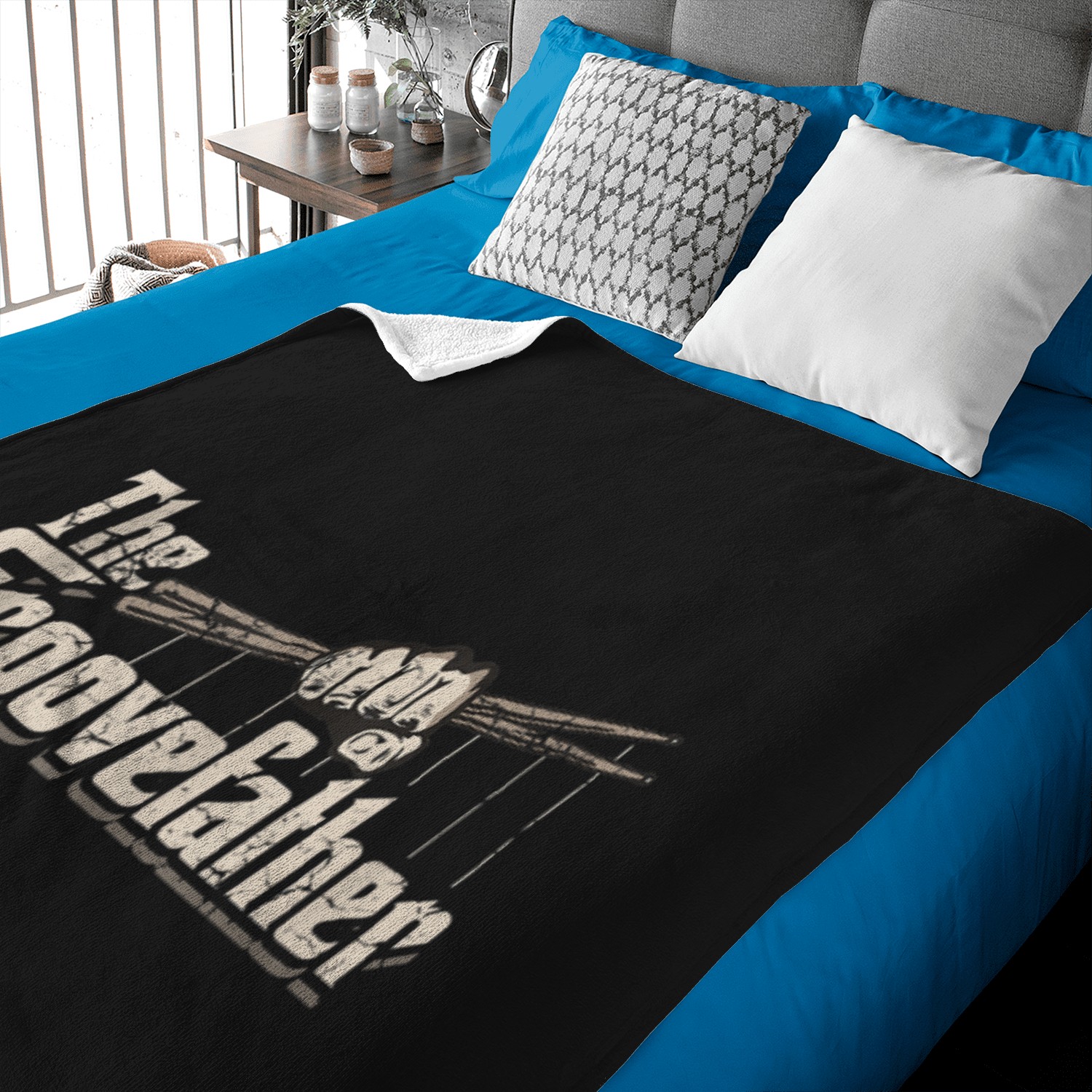 The Groovefather Vintage Drums Drumming  Band Drummer Baby Blankets