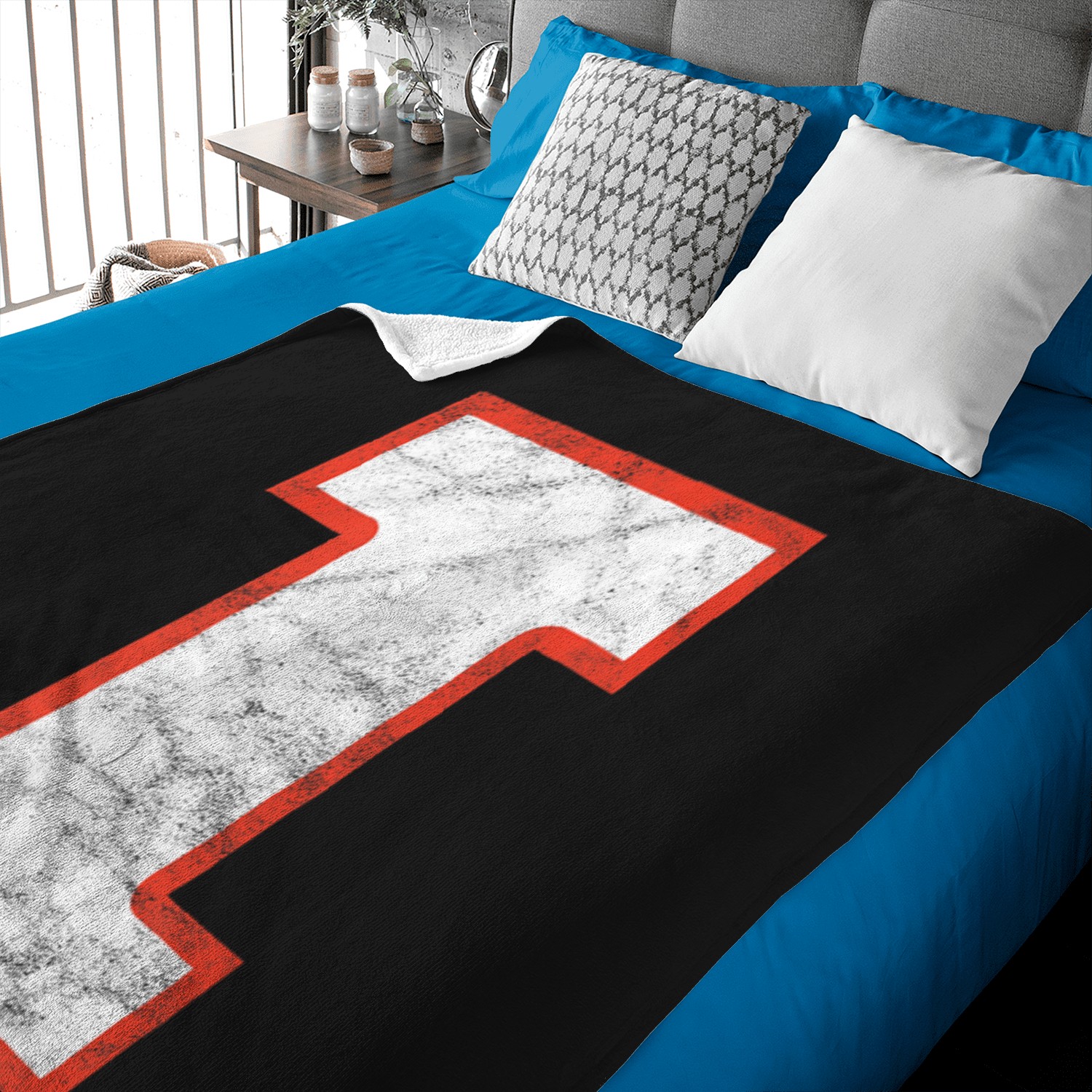 University Of Illinois Fighting Illini Distresse Baby Blankets