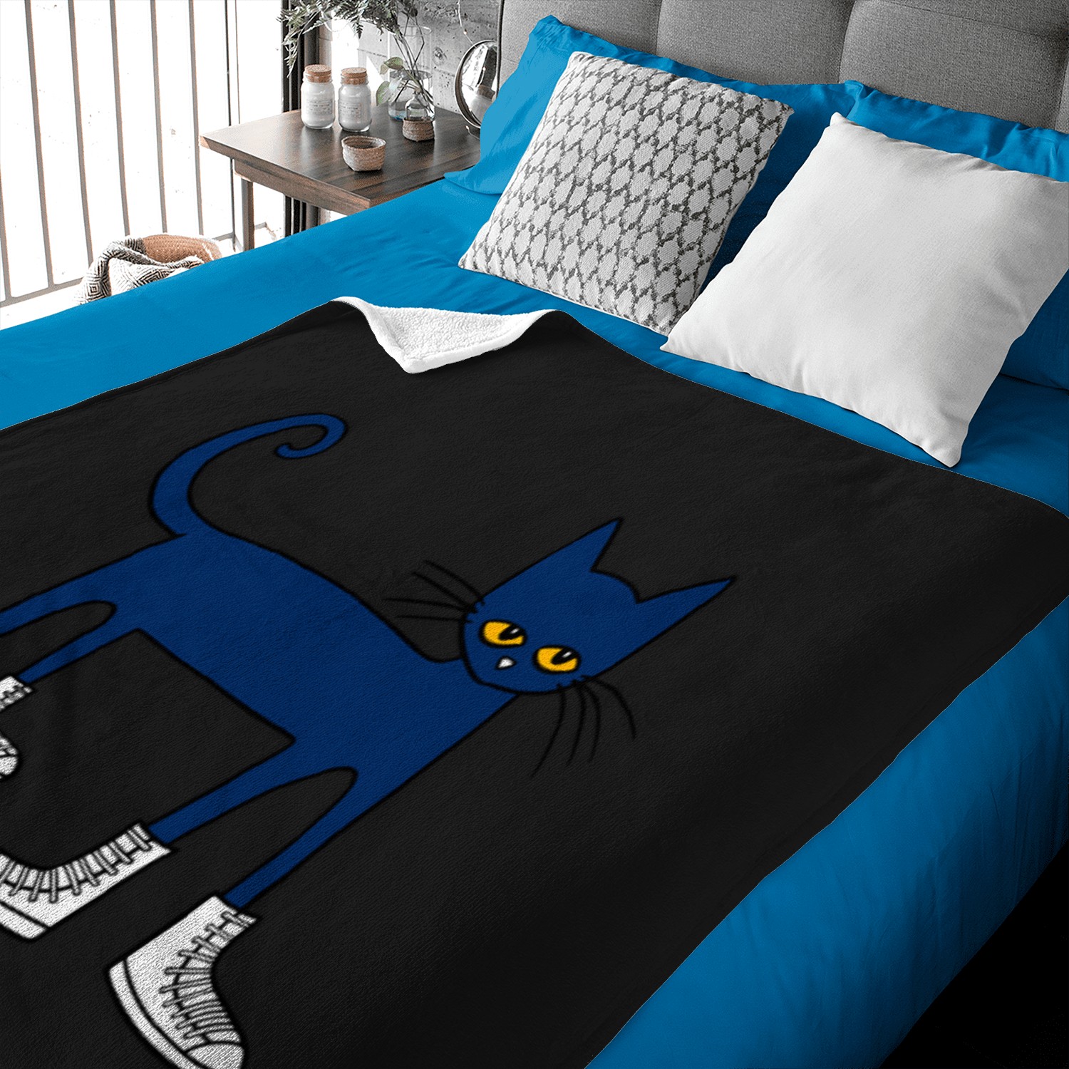 Pete The Cat I Love My White Shoes T-shirt Baby Blankets
