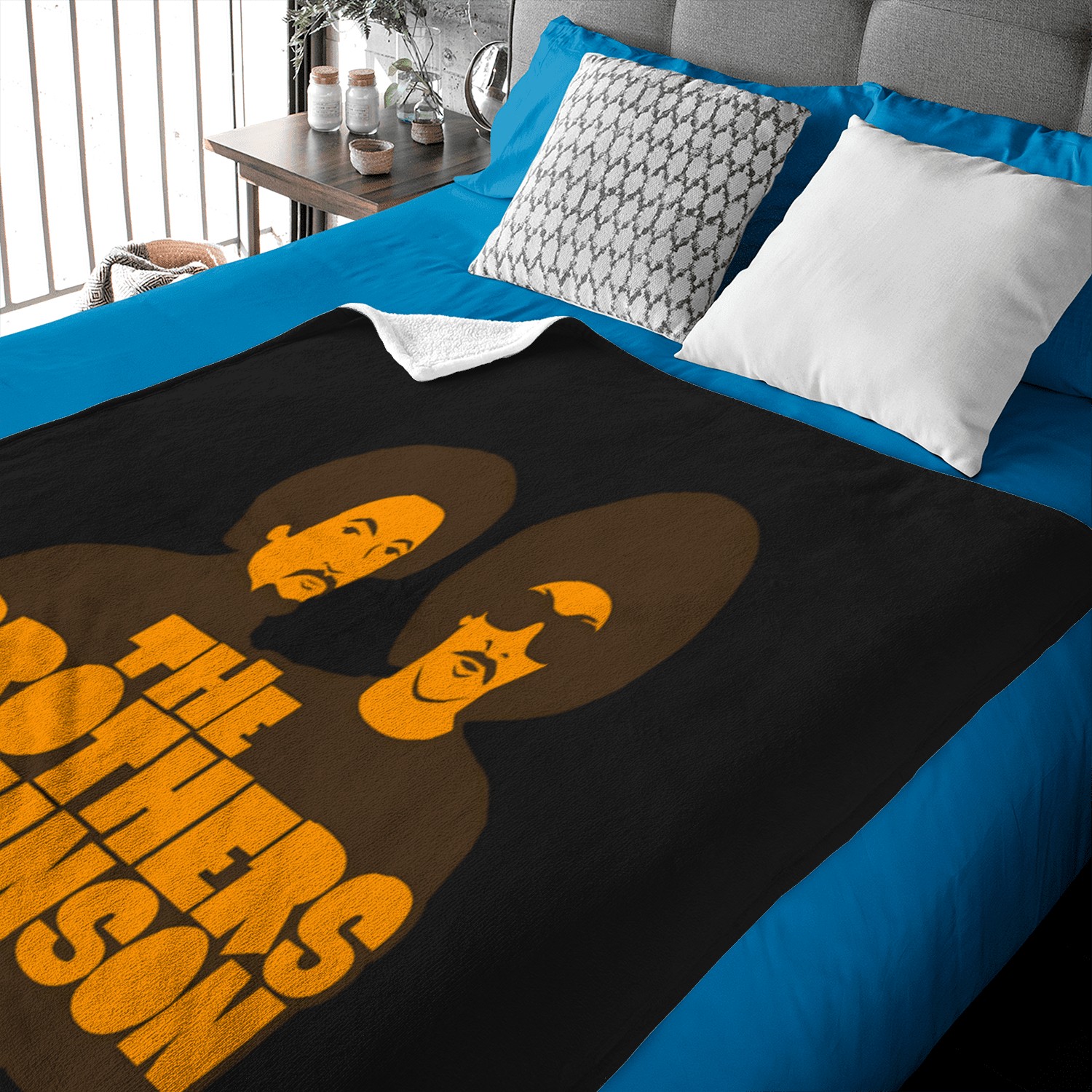 Funky-vibes-unleashed---brothers-johnson-typography-design T-shirt Baby Blankets