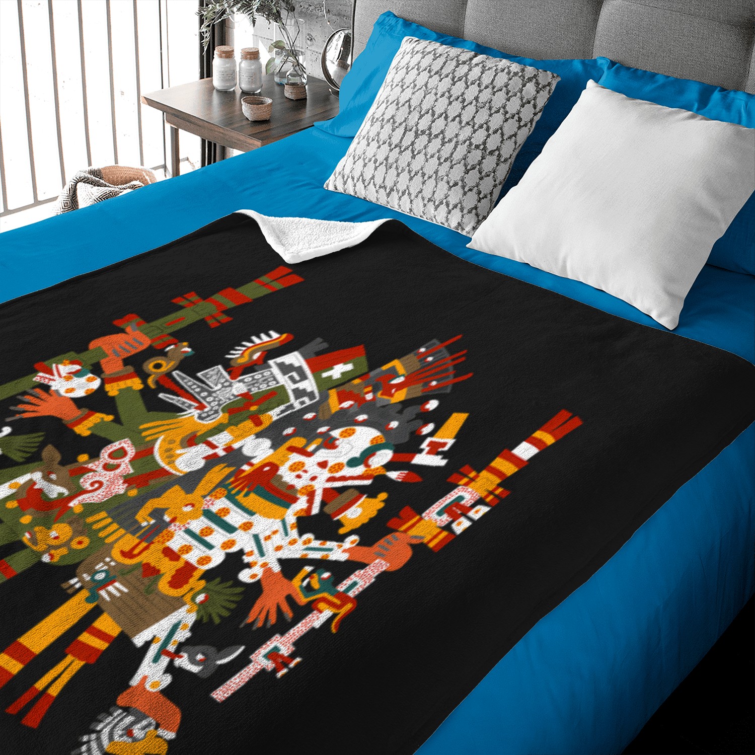 Quetzalcoatl And Mictlantecuhtli Baby Blankets