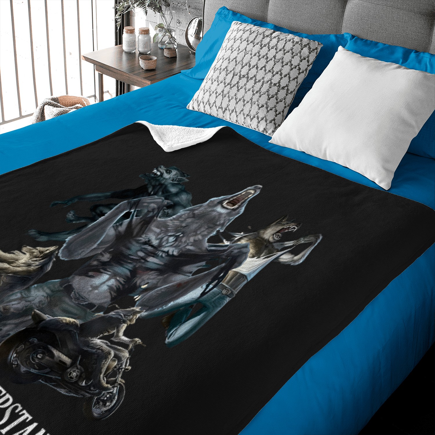 They Dont Understand Alpha Wolf Unhinged Sigma Wolf Meme Baby Blankets