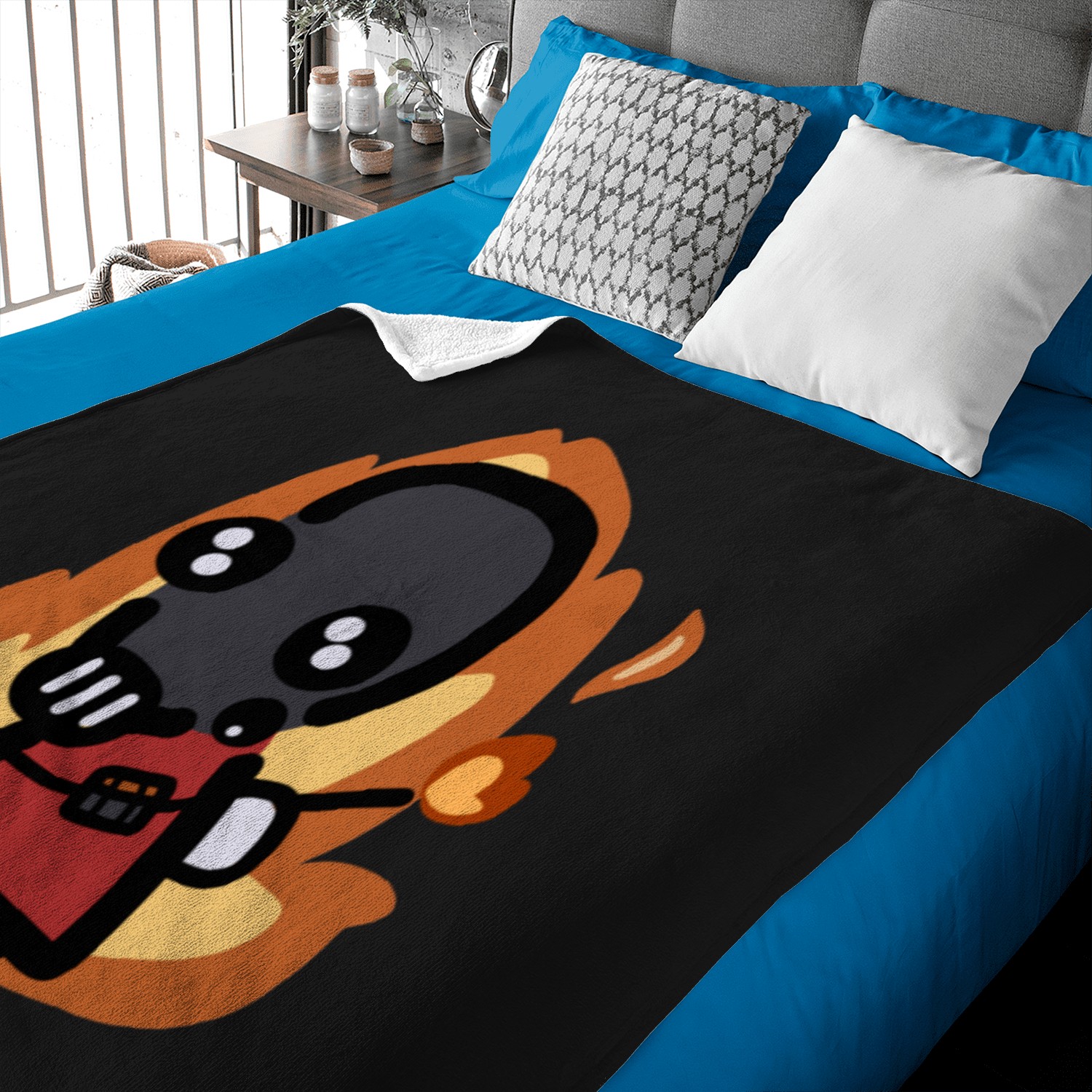 Pyro Tf2 Simple Red Baby Blankets