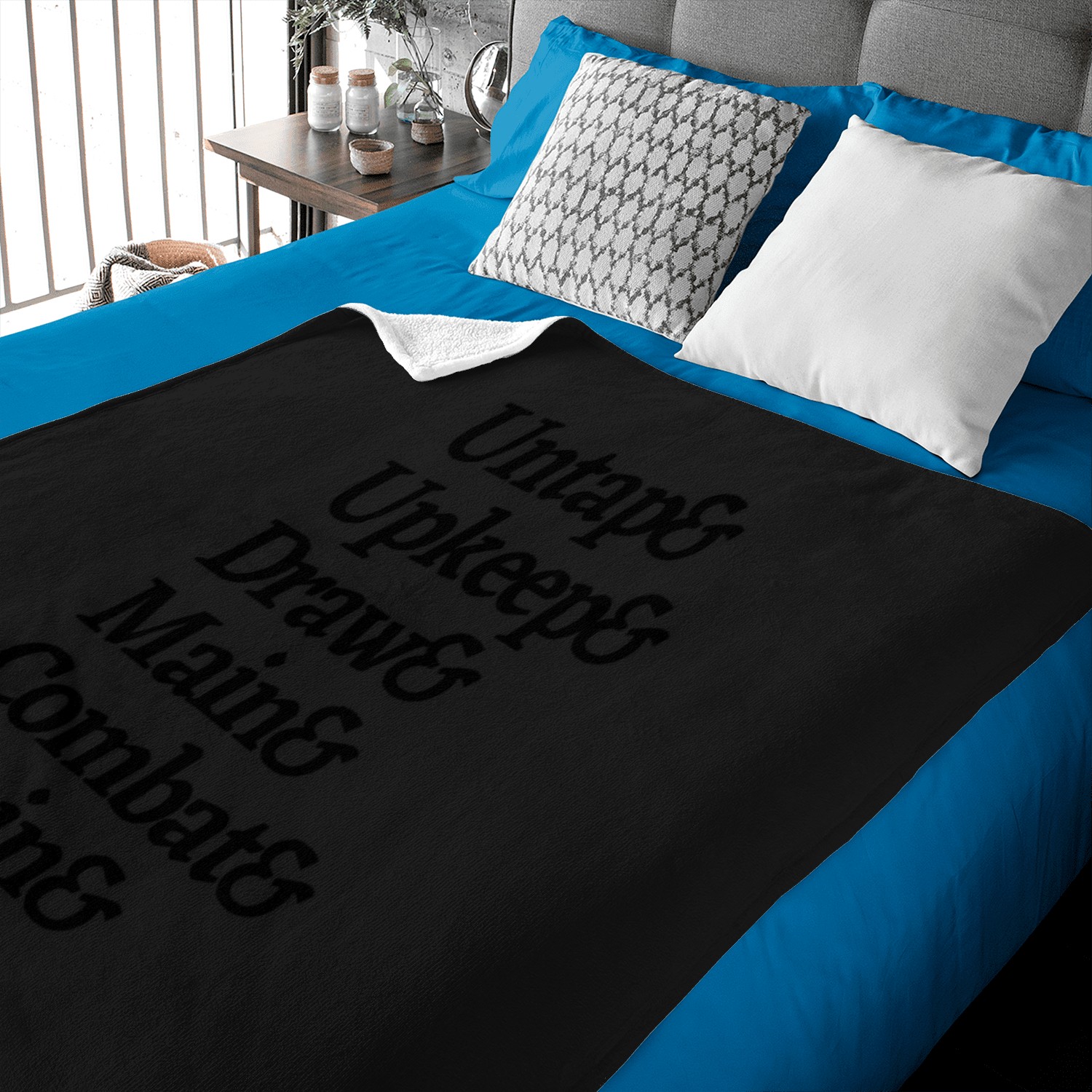 Mtg- Untap, Upkeep, Draw, ... (1) Baby Blankets