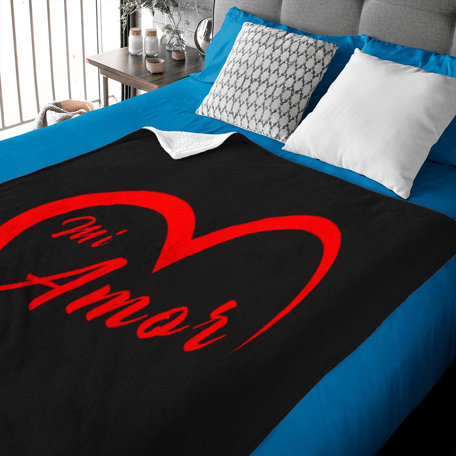 Mi-amor-valentines-san-valentin-dia-del-amor-spanish-heart-t-shirt Baby Blankets