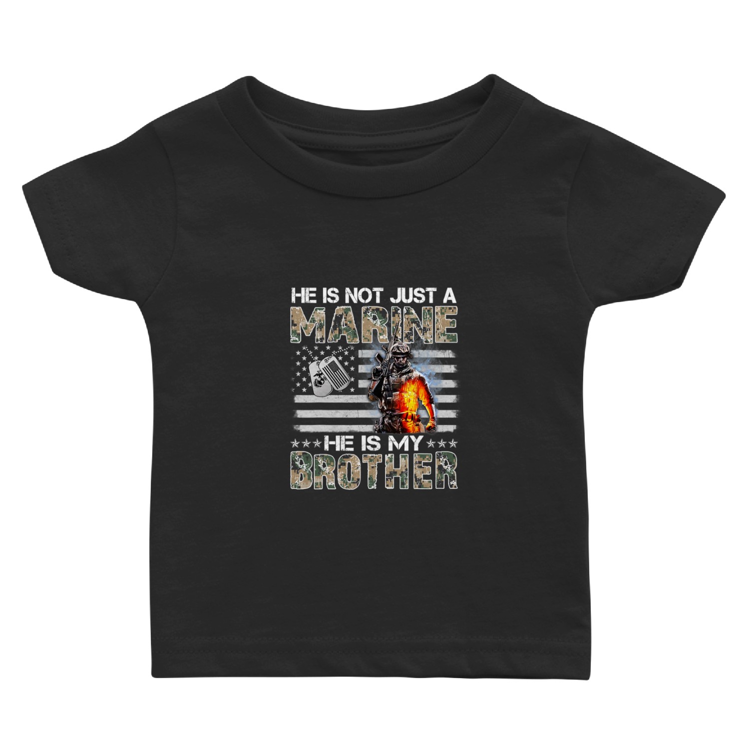 My Brother Is A Marine Baby T Shirts Baby T Shirts
