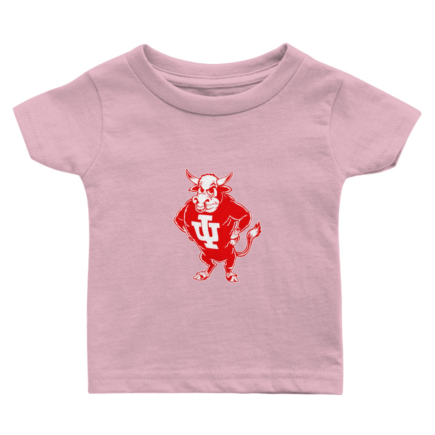 Indiana U Vintage Bison Mascot - Indiana - Baby T Shirts