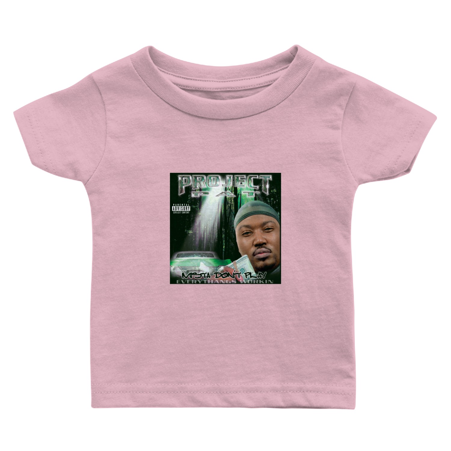 Project Pat Mista Don't Play Album Cover Baby T Shirts