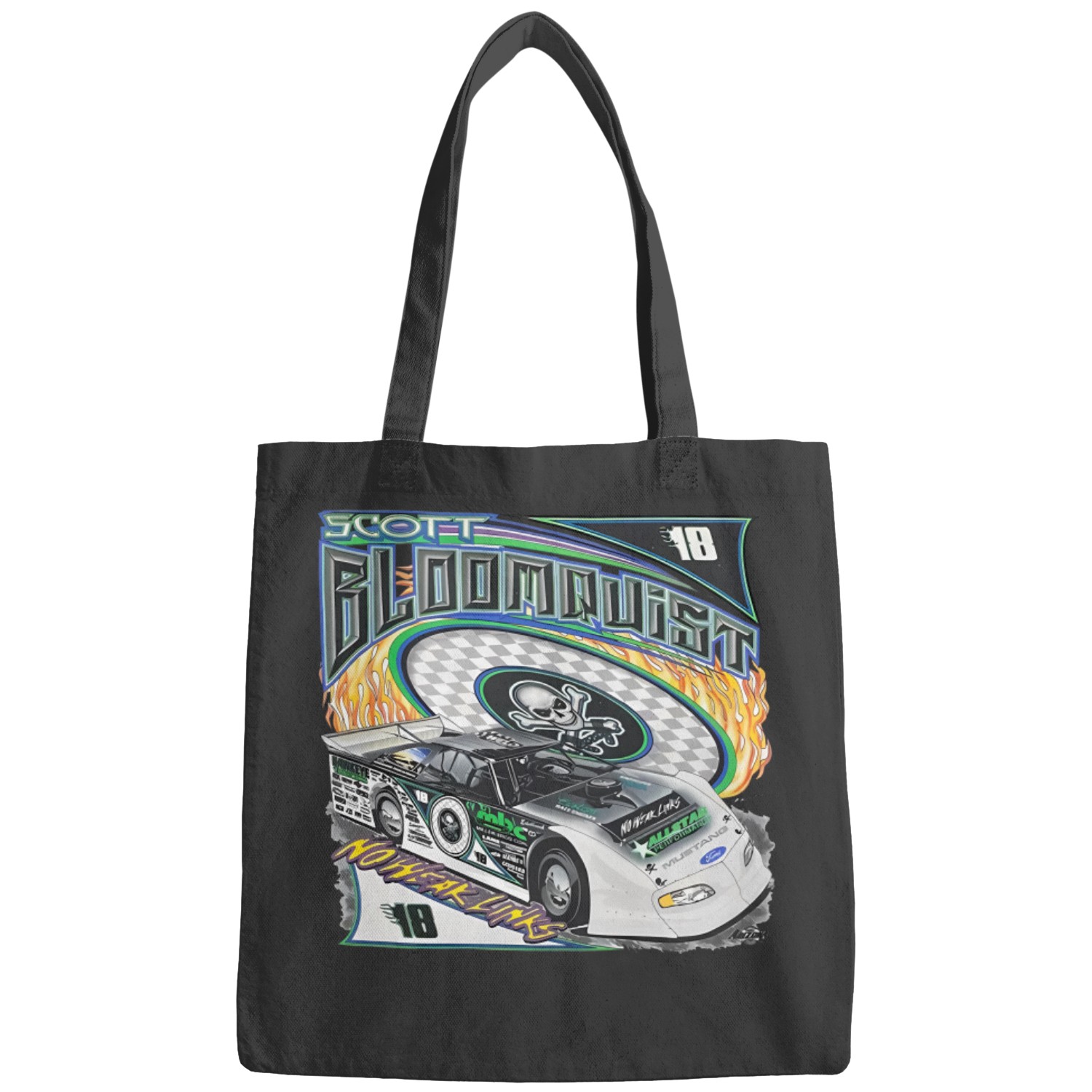 Image of Vintage 2001 Scott Bloomquist Autographed Super Dirt Late Model Bags