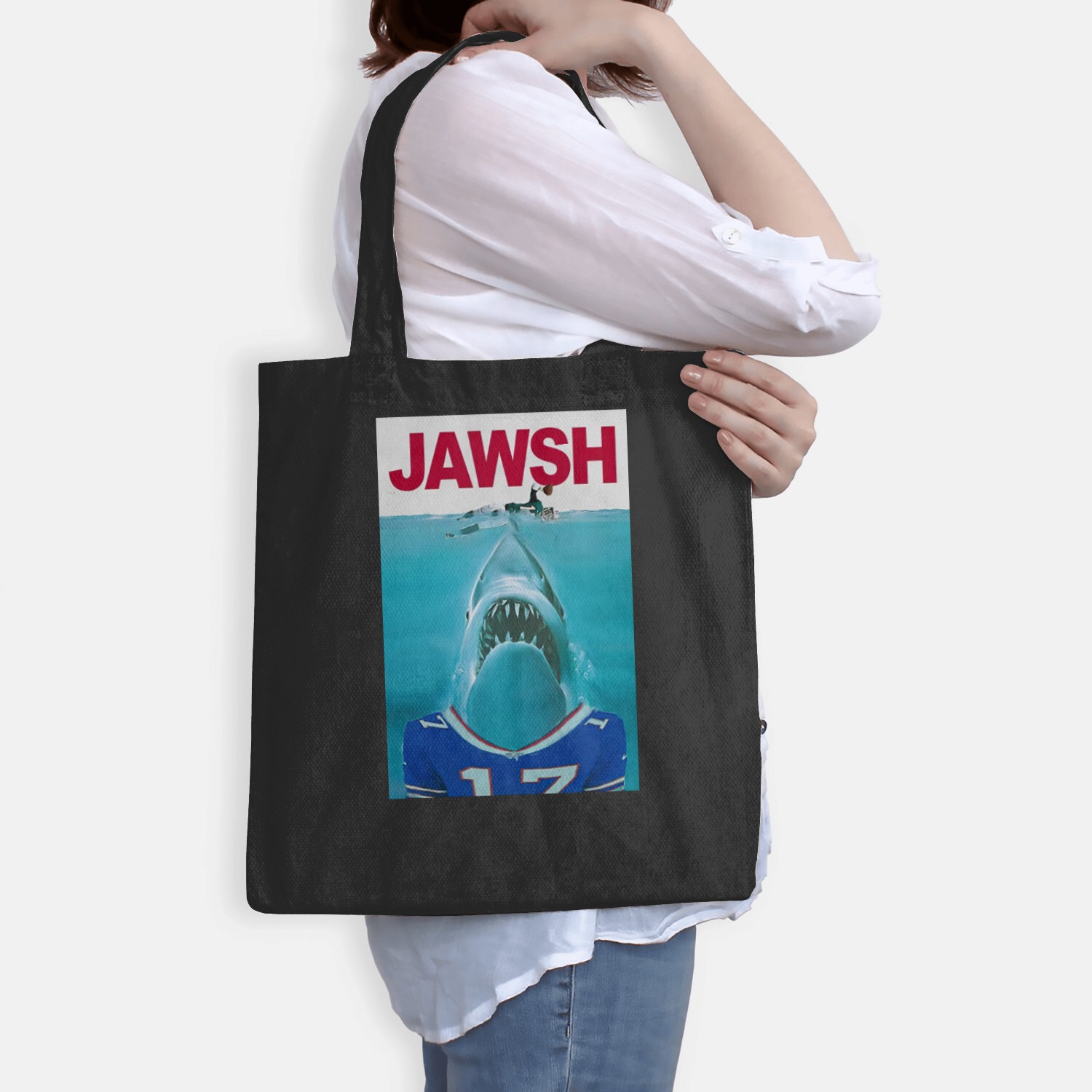 Jawsh / Josh Allen / Jaws / Parody Tee Shirt