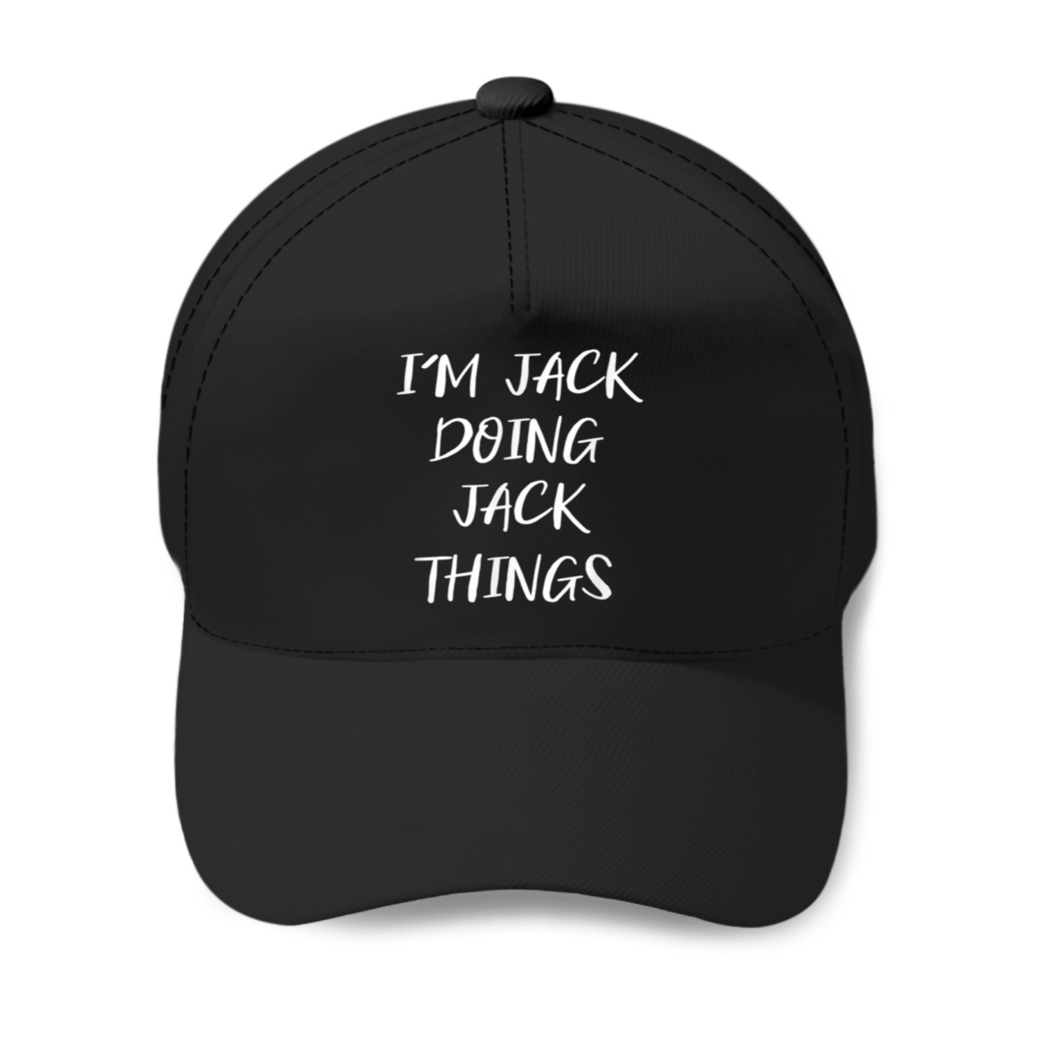The Name Is Jack Doing Jack Things Funny Gift Men's Baseball Caps