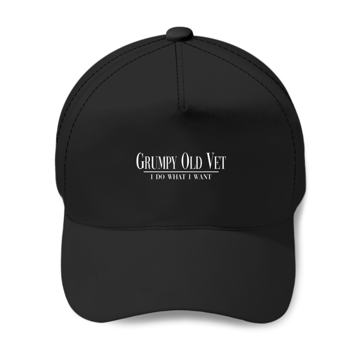 Grumpy Old Vet I Do What I Want Funny Military Veteran Style Baseball Caps