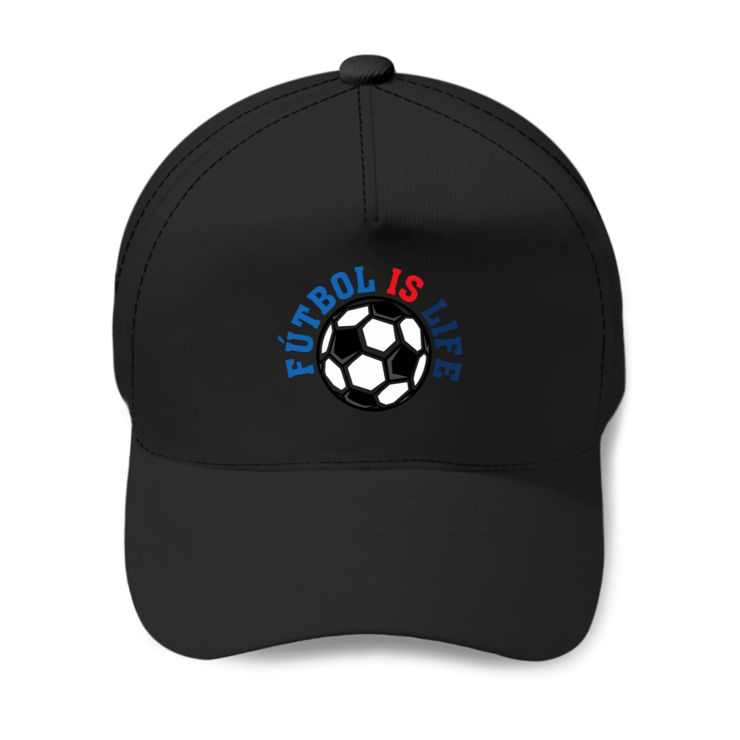 Futbol Is Life Baseball Caps