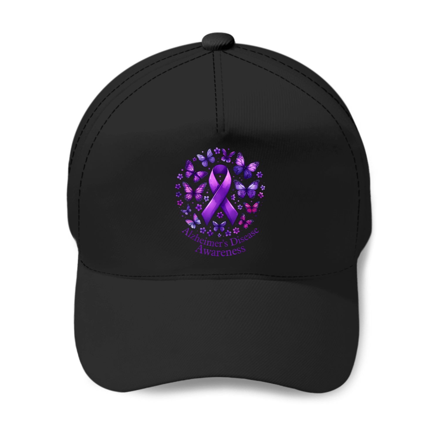 Wear Purple Alzheimer's Awareness Detia Baseball Caps