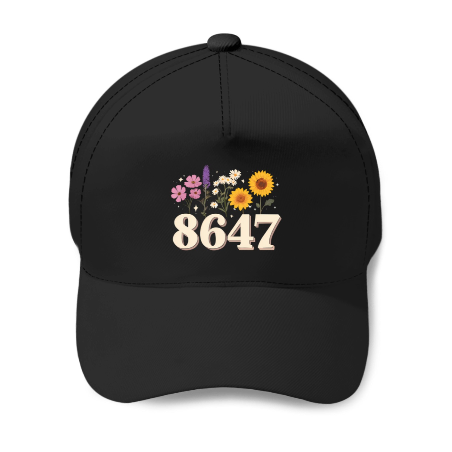 8647 Anti Trump Floral Feminist Subtle Human Rights Baseball Caps