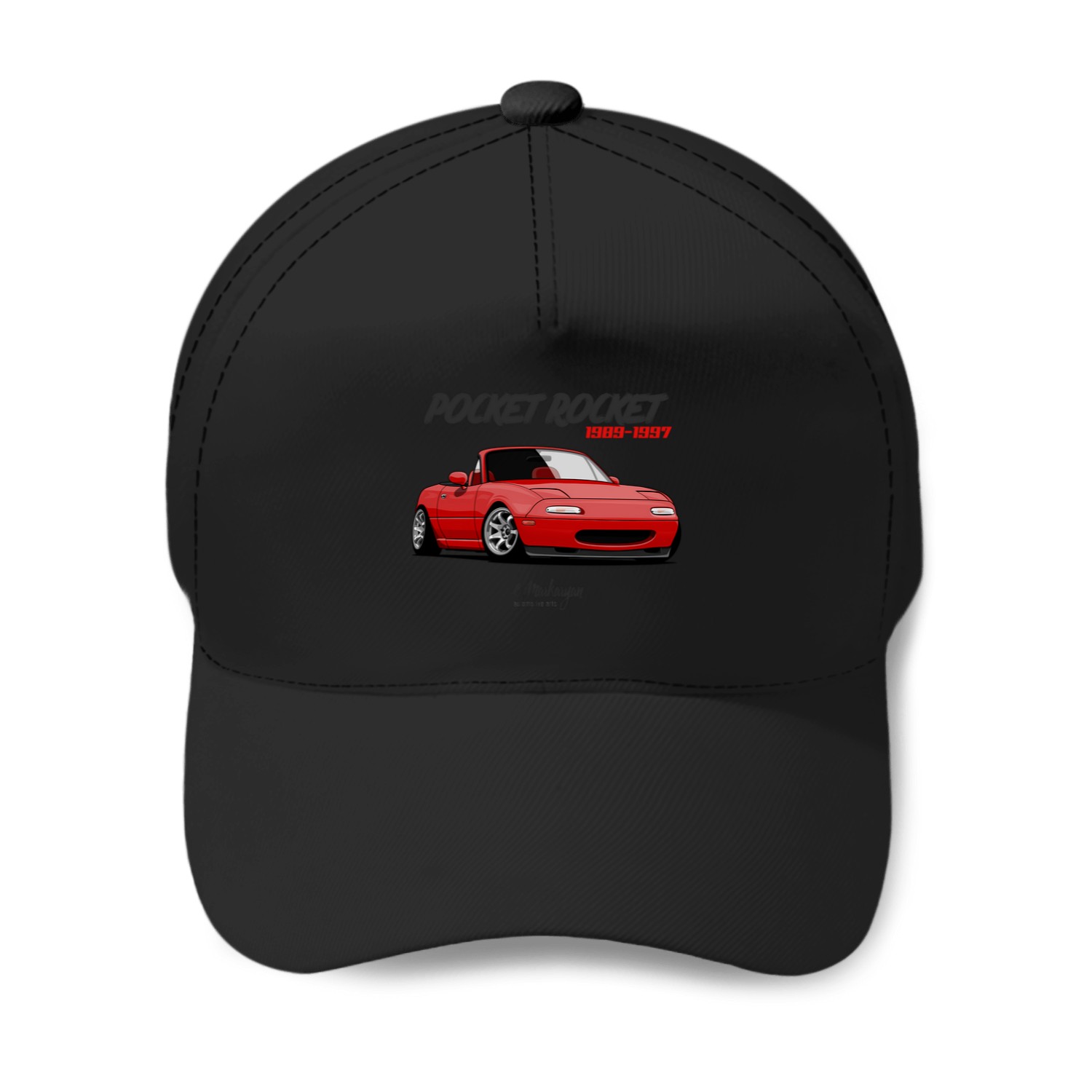 Mx-5 Miata (red) T-shirt Baseball Caps