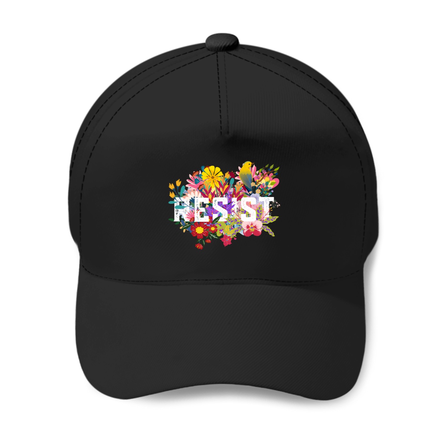 Flower Resist Baseball Caps