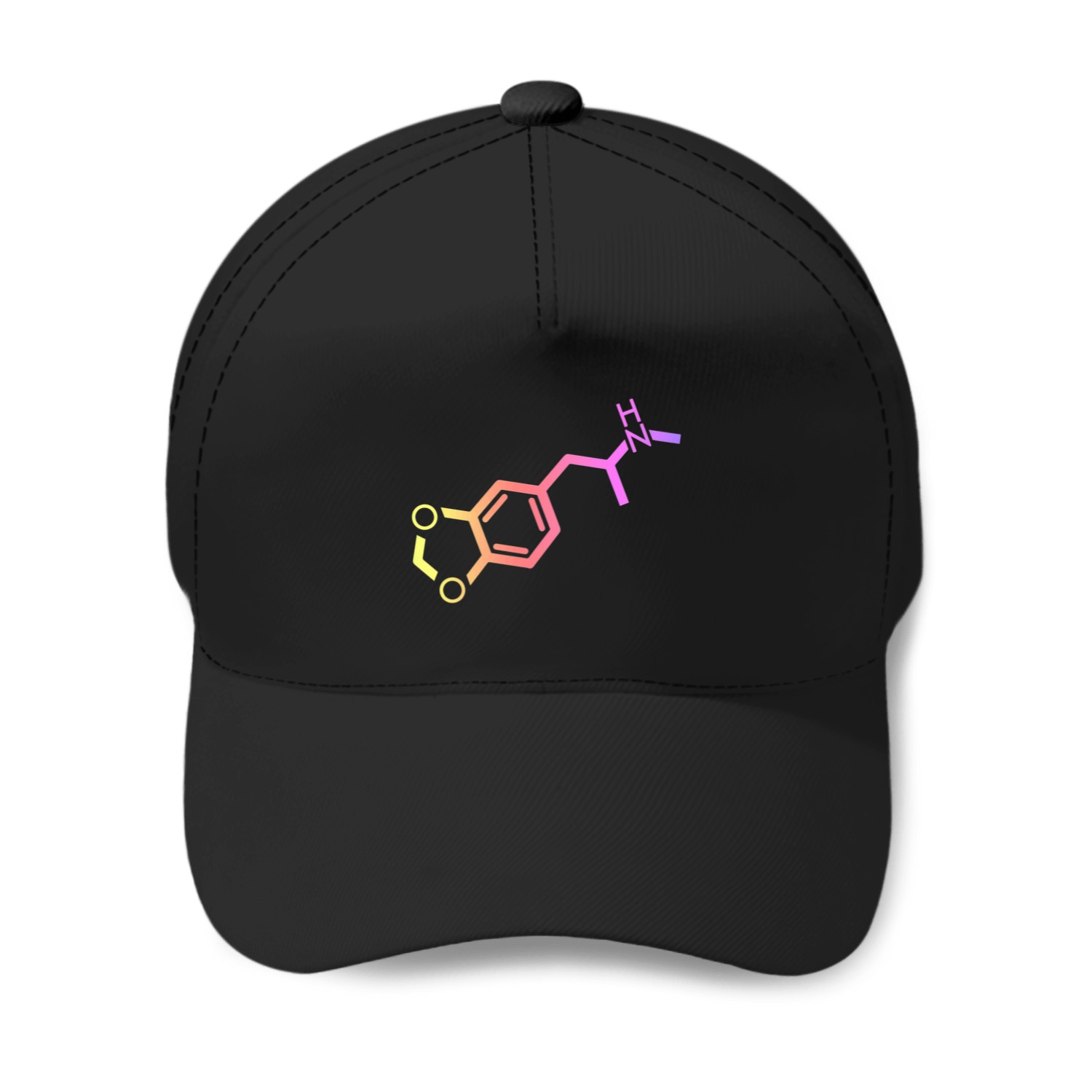 Mdma-(ecstasy)-molecule-pattern T-shirt Baseball Caps